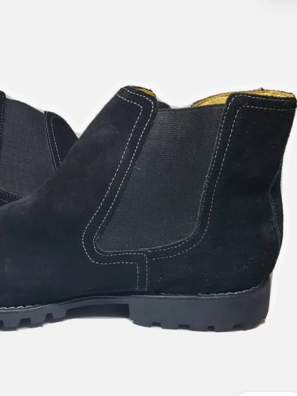 Sandro Moscoloni “Wilbur” Navy Blue Suede M180 Hyper Comfort Chelsea Ankle Boots